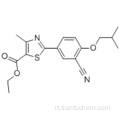 Ethyl 2- (3-Cyano-4-isobutoxyphenyl) -4-methyl - 5- thiazole carbossilato CAS 160844-75-7